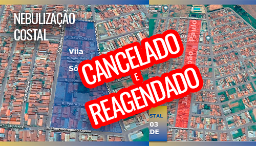 viso Importante: Cancelamento e Reagendamento da Nebulização Costal